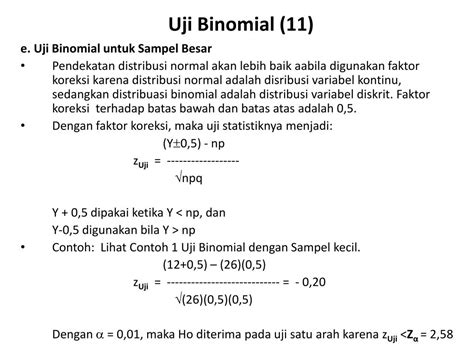 uji binomial