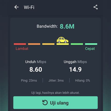 uji kecepatan wifi