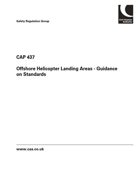 Uk Caa Cap 437 6th Edition