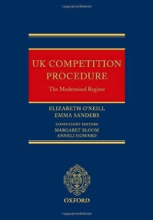Read Online Uk Competition Procedure The Modernised Regime 