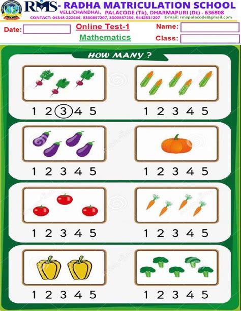 Ukg Maths Worksheets Pdf