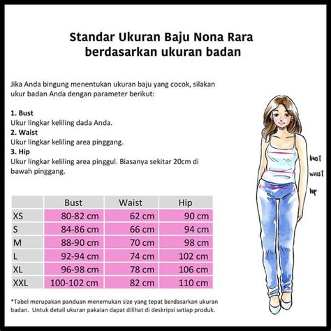 Ukuran Baju Wanita Berdasarkan Berat Badan Easy Study Size Baju - Size Baju