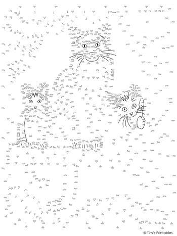 Ultimate Dot To Dot Cats Puzzles For Adults Dot To Dot Cat - Dot To Dot Cat