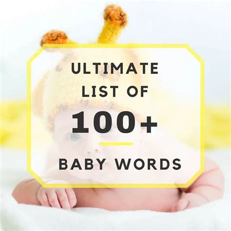 Ultimate List Of 100 Baby Words For Baby Baby Words That Start With Y - Baby Words That Start With Y