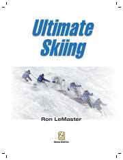 Ultimate Skiing Master The Techniques Of Great Ski