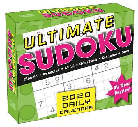Read Online Ultimate Sudoko Classic Irregular Multi Odd Even Diagonal Sum 2018 Boxed Daily Calendar Cb0270 