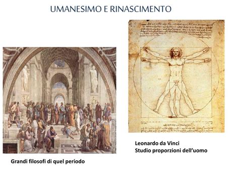 Umanesimo E Rinascimento