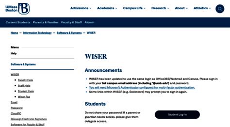 Umass Boston Wiser