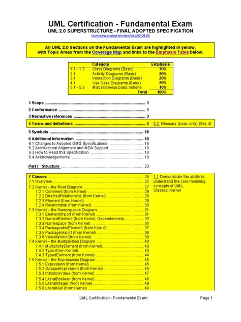 Uml Certification Guide