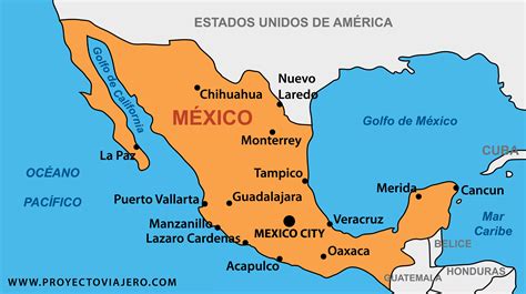 Un Mapa De La República Mexicana