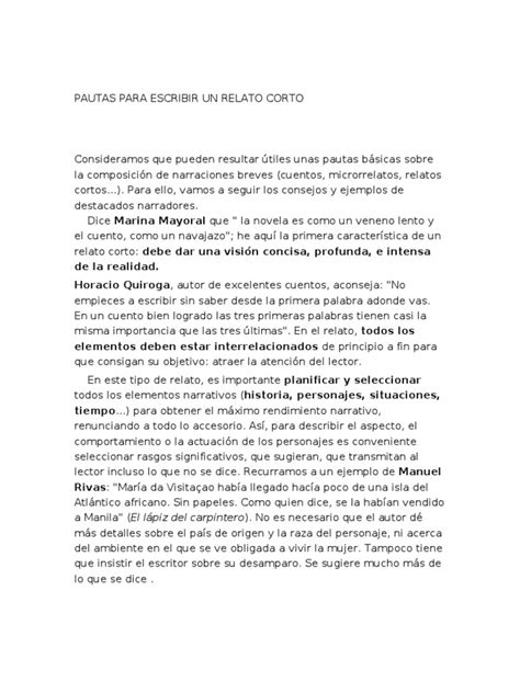 Un Relato Cortos