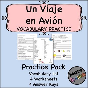 Un Viaje En Avión Vocabulary Practice Worksheets Así Un Viaje En Avion Worksheet Answers - Un Viaje En Avion Worksheet Answers