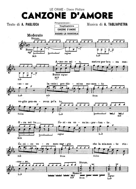Una Canzone D Amore