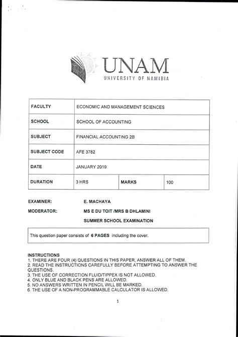 Download Unam Student Past Question Papers 