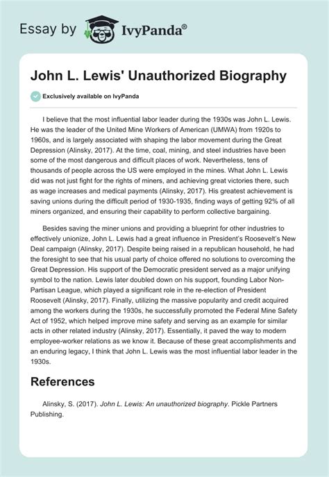 unauthorized biography definition and example