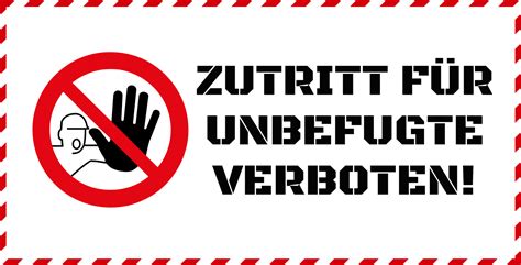 unbefugtes betreten