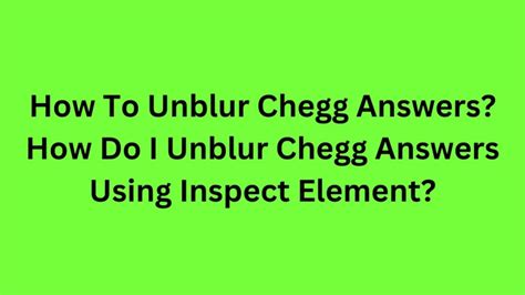 unblur chegg answers inspect element｜TikTok Search