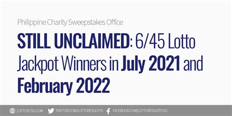 unclaimed lottery 2022