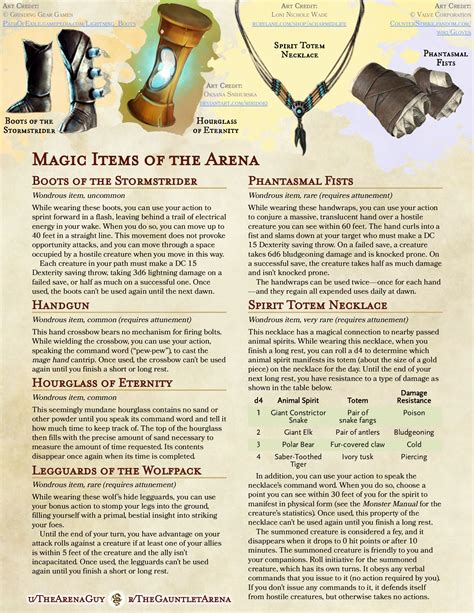 Uncommon Magical Items 5e