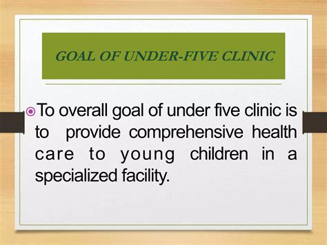 Under Five Clinic Definition