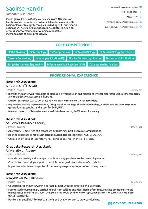 Undergraduate Research Assistant Resume Example Tealhq Undergraduate Research Assistant Resume - Undergraduate Research Assistant Resume