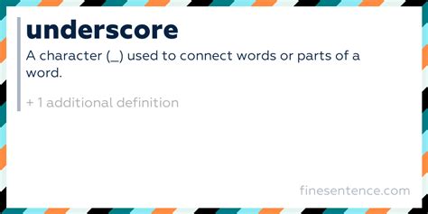 Underscore Definition