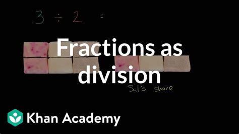 Understand Fractions Arithmetic Math Khan Academy Fractions 1 - Fractions 1