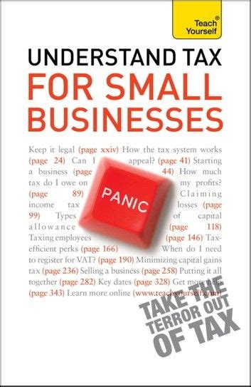 Read Understand Tax For Small Businesses Teach Yourself 