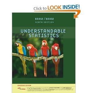 Understandable Statistics 9th Edition Problem Answers