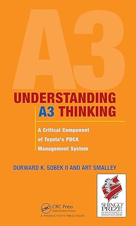 Understanding A3 Thinking A Critical Component Of Toyotas Pdca Management System Durward K Sobek Ii