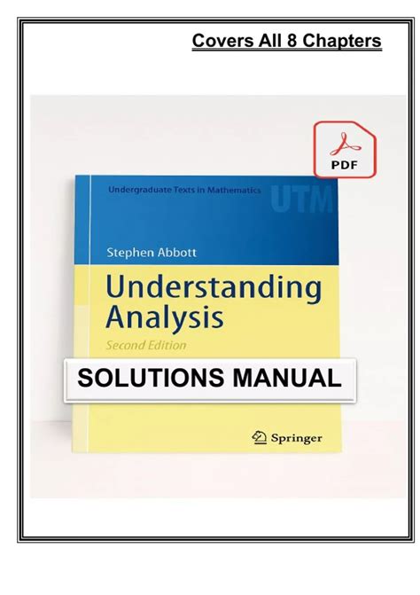 Understanding Analysis Abbott Solutions Manual Pdf Download