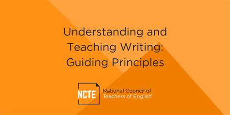 Understanding And Teaching Writing Guiding Principles Education Writing - Education Writing