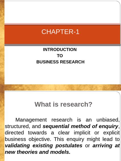 Understanding Business Research