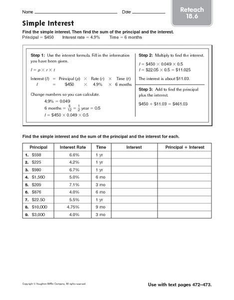 Understanding Compound Interest Worksheets And Guides Thoughtco Compounded Interest Worksheet - Compounded Interest Worksheet