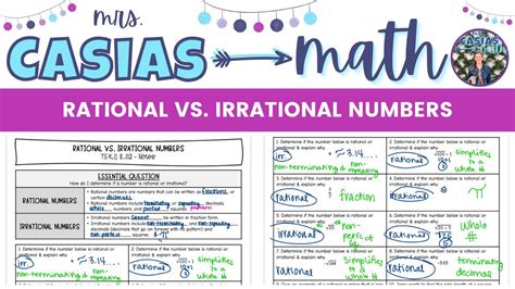 Understanding Irrational Numbers 8th Grade Math Worksheets Understanding Rational And Irrational Numbers Worksheet - Understanding Rational And Irrational Numbers Worksheet