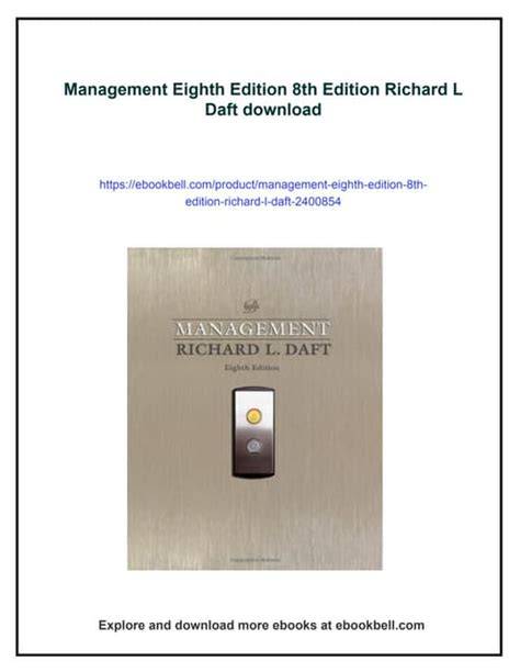 understanding management 8th edition richard l daft