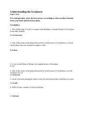 understanding the scriptures answers