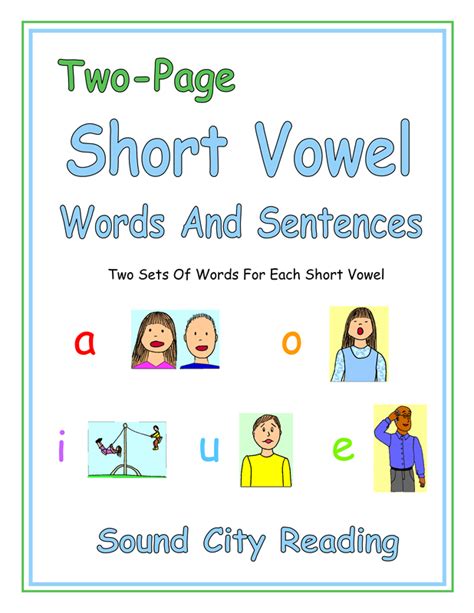 Understanding Vowels Sound City Reading I Vowel Words With Pictures - I Vowel Words With Pictures