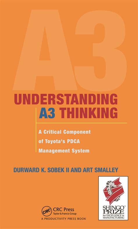 Read Online Understanding A3 Thinking A Critical Component Of Toyotas Pdca Management System 