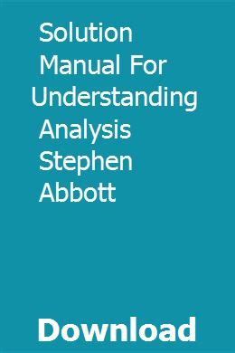 Full Download Understanding Analysis Abbott Solution Manual Pdf Download 