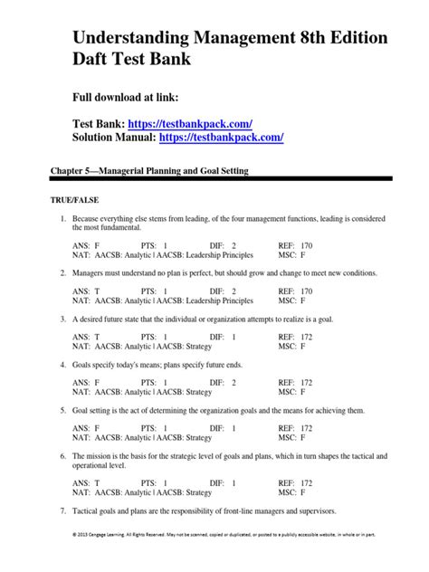 Read Online Understanding Management 8Th Edition Test Bank 