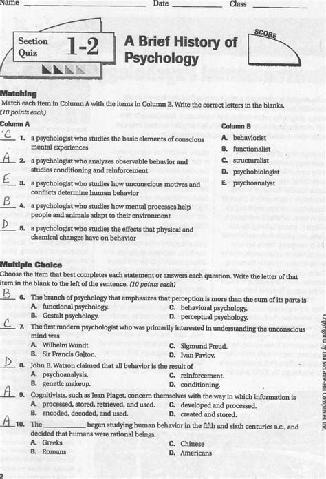 Download Understanding Psychology Guided Activities Answers 
