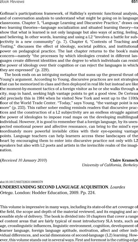 Full Download Understanding Second Language Acquisition Hodder Arnold Publica 