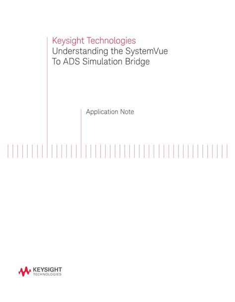 Read Online Understanding The Systemvue To Ads Simulation Bridge 