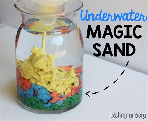 Underwater Magic Sand Teaching Mama Sand Science Experiments - Sand Science Experiments
