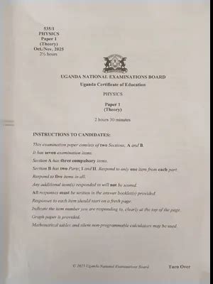uneb o level questions and answers