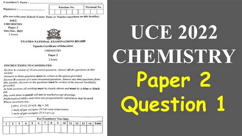 Download Uneb Chemistry Past Papers Uce 2013 