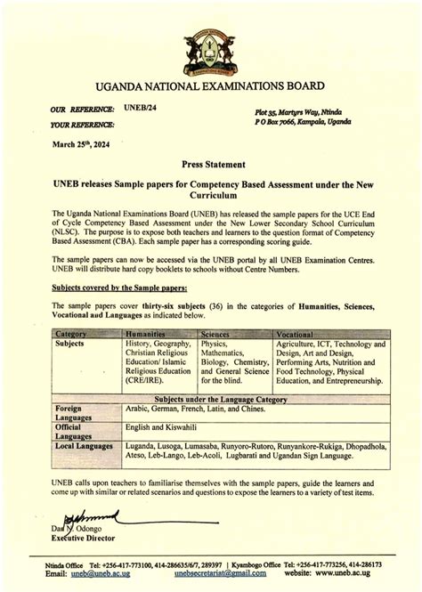 Download Uneb O Level Past Papers 2012 