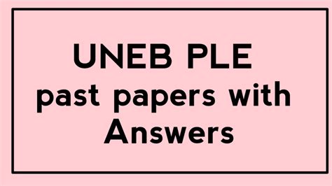 Read Online Uneb Past Papers Question And Answers App 