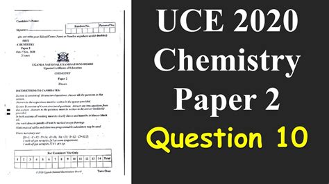 Read Online Uneb Question Papers Chemistry 